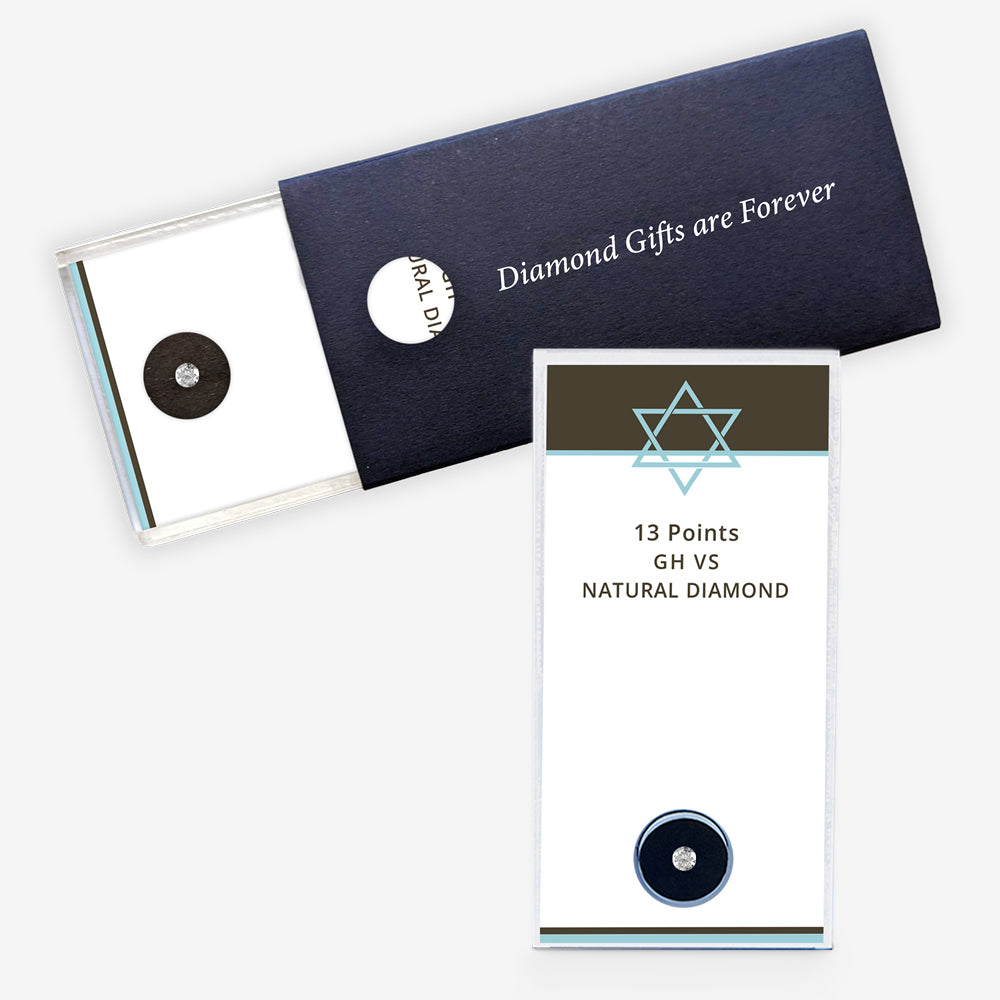 מתנת יהלום בר מצווה 13 נקודות קראט